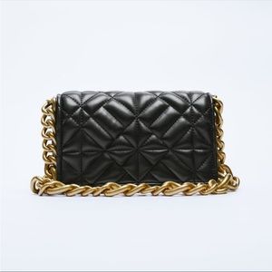 Zara quilted leather shoulder bag